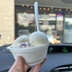 Ice Cream - Coconut with blueberry cheesecake ice cream!