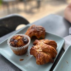 Comet Coffee & Microbakery - Chocolate muffin, bear claw, chocolate croissant