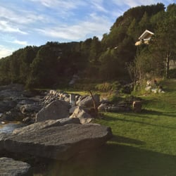 Steinvik Camping - The small tent space, right by the water.