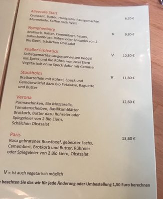 Menu photo 1 Alleecafé 7 Munich, BY Menu photo 1 Alleecafé 7 Munich, BY