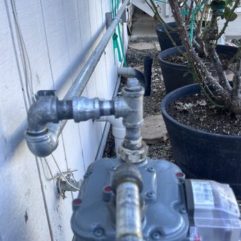 Bill Howe Plumbing, Heating & Air, Restoration & Flood Services - Gas line to the house now attached to the wall - Plumbing Near Me - San Diego, California