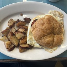 Ham and egg white sandwich