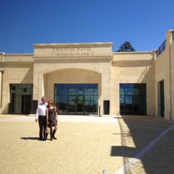 Château Pavie - Front of new facility.