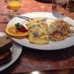 Breakfast omelette with toast!