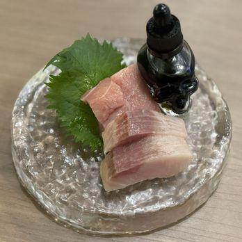X Sushi - Sashimi: Otoro - Fatier Bluefin Tuna Hamachi - Japanese Yellow Tail Served with 2 Year Barrel Aged Soy Sauce - Sushi Bars Near Me - Winter Garden, Florida X Sushi - Sashimi: Otoro - Fatier Bluefin Tuna Hamachi - Japanese Yellow Tail Served with 2 Year Barrel Aged Soy Sauce - Sushi Bars Near Me - Winter Garden, Florida