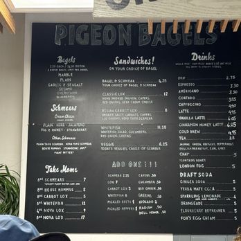Pigeon Bagels - Da menu - Bagels Near Me - Pittsburgh, Pennsylvania