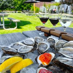 Henry of Pelham Family Estate Winery - Oysters and wine