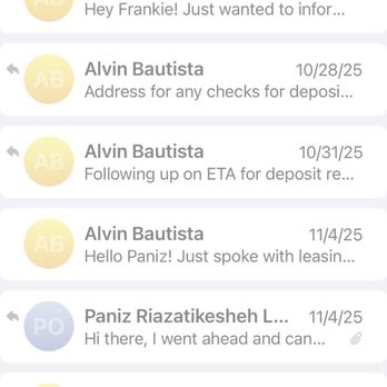 Park on First - Paper Trail of how much communication its taking to get a deposit refund back. - Apartments Near Me - Santa Ana, California