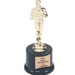 Express Plaque - Who says you can't win an Oscar look alike?