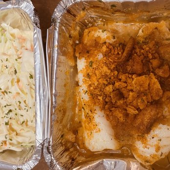 J Brian's Pub & Grille - Baked Haddock and a side of cole slaw - American Near Me - Lawrence, Massachusetts J Brian's Pub & Grille - Baked Haddock and a side of cole slaw - American Near Me - Lawrence, Massachusetts