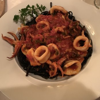 Michael's - Squid Ink Linguini & Calamari Marinara - Italian Near Me - Brooklyn, New York Michael's - Squid Ink Linguini & Calamari Marinara - Italian Near Me - Brooklyn, New York
