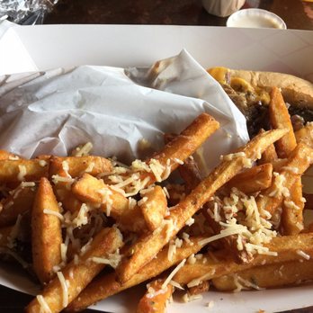 Nineteen 33 Taproom - Cheesesteak Sandwich and garlic fries - American Near Me - West Linn, Oregon Nineteen 33 Taproom - Cheesesteak Sandwich and garlic fries - American Near Me - West Linn, Oregon
