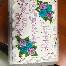 a birthday cake on a table