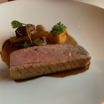 Winvian Farm - Seared duck with a purée of sweet potato, carrots - Hotels Near Me - Morris, Connecticut