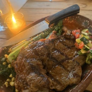 Bombera - Asparagus mole with steak - Mexican Near Me - Oakland, California