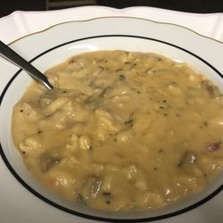 Creamy Mac and Brisket Chowder.