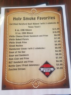 Menu photo 4 Holy Smoke BBQ Borger, TX Menu photo 4 Holy Smoke BBQ Borger, TX