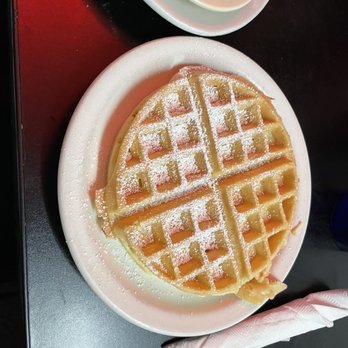 Joe's Diner - a waffle with powdered sugar on top - Diners Near Me - Blacksburg, Virginia