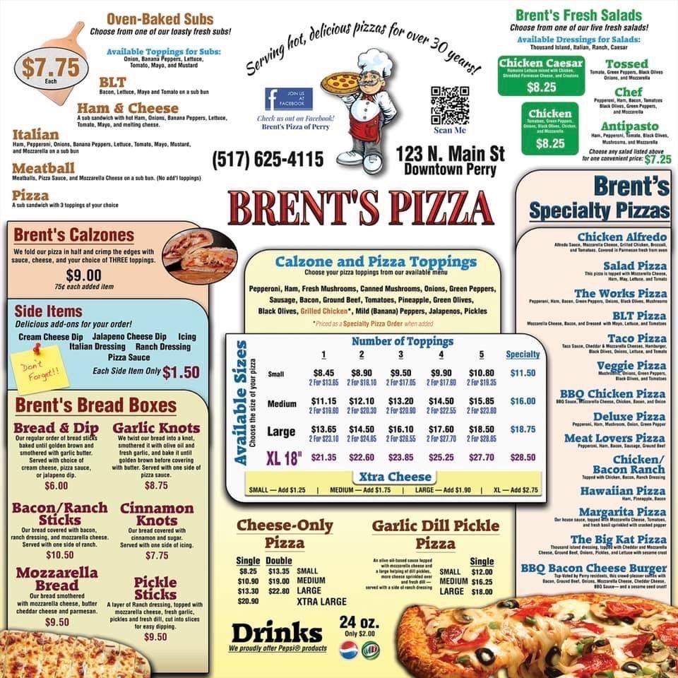 Brent's Pizza Logo