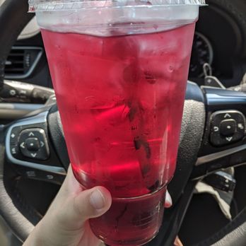 Roadrunner Coffee Kiosk - Large prickly pear tea - Coffee & Tea Near Me - Tucson, Arizona