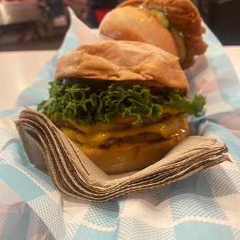 Monty's Good Burger - Double vegan cheeseburger - Burgers Near Me - Riverside, California Monty's Good Burger - Double vegan cheeseburger - Burgers Near Me - Riverside, California