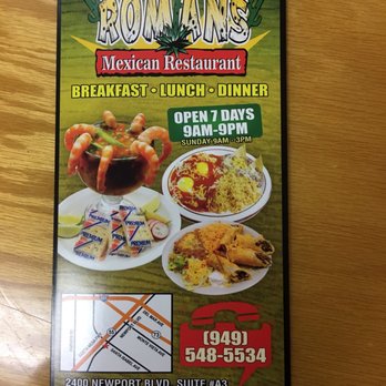 Romans Mexican Restaurant - Mexican Near Me - Costa Mesa, California Romans Mexican Restaurant - Mexican Near Me - Costa Mesa, California