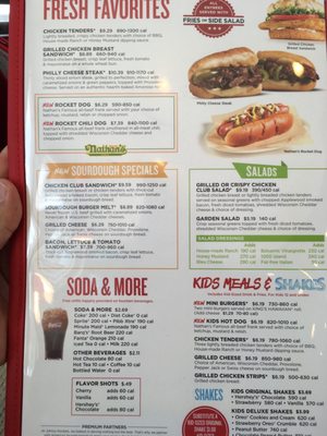 Menu photo 1 Johnny Rockets Brownsville, TX