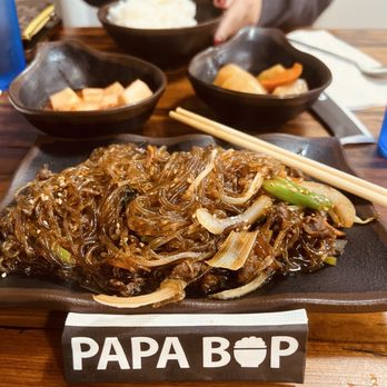 Papa Bop - Japchae 10/10  Careful it's Served Hot! - Korean Near Me - Evanston, Illinois