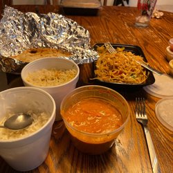 Aahar Indian Cuisine - Biryani side, Butter Chicken, Butter Naan, Veg Hakka Noodles, Special Chicken Biryani