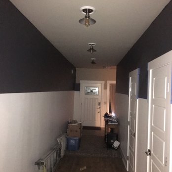 Ware Painting Company - Went from a beige to a modern gray and white. - Painters Near Me