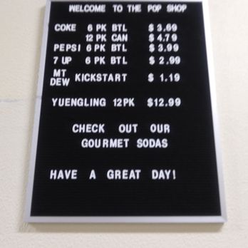 Pop Shop - a menu on a black board - Grocery Near Me - South Bend, Indiana Pop Shop - a menu on a black board - Grocery Near Me - South Bend, Indiana