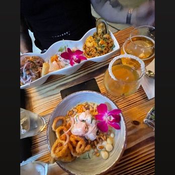 Ceviches by Divino - Combinado Marino and Ceviche Ceviche de Mercado and of course a cold Michelada - Peruvian Near Me - Miami, Florida Ceviches by Divino - Combinado Marino and Ceviche Ceviche de Mercado and of course a cold Michelada - Peruvian Near Me - Miami, Florida