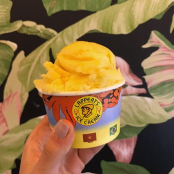 Lappert's Ice Cream - Small scoop of passion fruit sorbet - Ice Cream & Frozen Yogurt Near Me - Sausalito, California