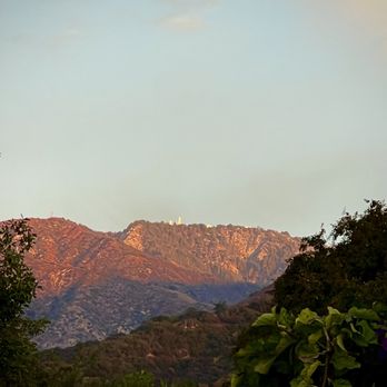 Mount Wilson Observatory - Mt Wilson Observatory from the SGV below in a beautiful sunrise (October 2024) - Observatories Near Me - Mount Wilson, California