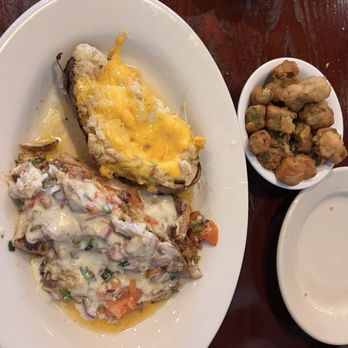 Ralph & Kacoo's - Pontchartrain with two sides fried okra, Cajun stuffed potato - American Near Me - Spanish Fort, Alabama Ralph & Kacoo's - Pontchartrain with two sides fried okra, Cajun stuffed potato - American Near Me - Spanish Fort, Alabama
