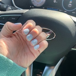 I have the shortest nails. He pulled a miracle to make them look this good. I have the shortest nails. He pulled a miracle to make them look this good.
