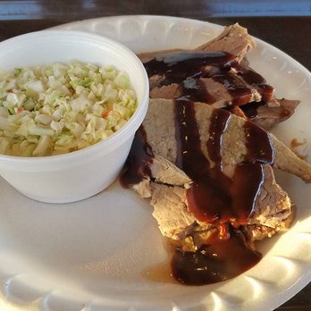 Fat Daddy's BBQ - brisket and coleslaw - Barbeque Near Me - Redding, California