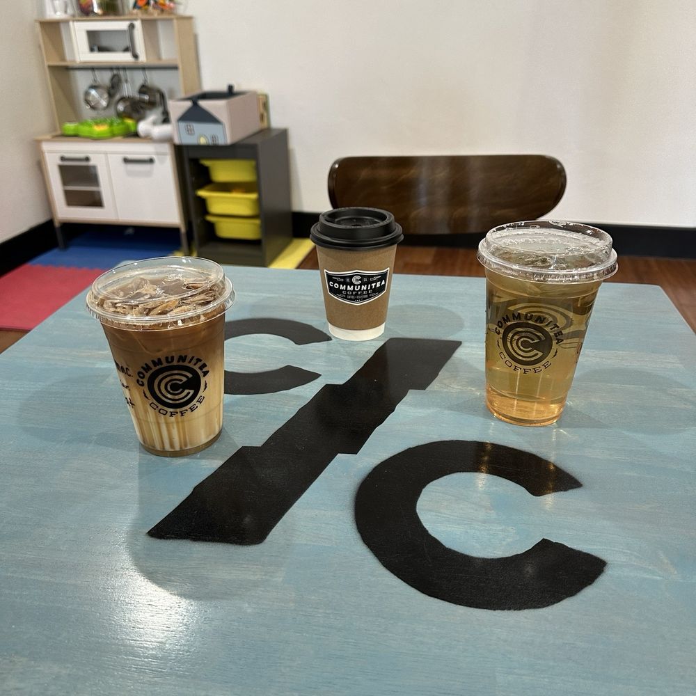 Communitea Coffee - Hot latte, cold brew and iron goddess of mercy tea (iced) - Coffee & Tea Near Me - Brea, California