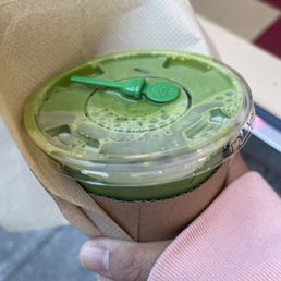 Matcha with pumpkin spice Matcha with pumpkin spice