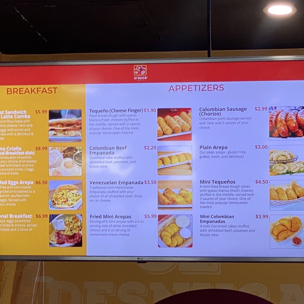 Arepasmanía - Menu - Venezuelan Near Me - Pembroke Pines, Florida