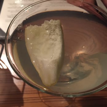 Poseidon on the Beach - Giant rind floating in my Peartini - Seafood Near Me - Del Mar, California