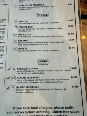 Menu photo 1 Char's Thai Tucson, AZ