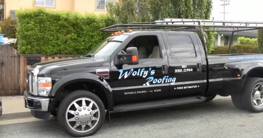 Slide of Wolfy's Roofing