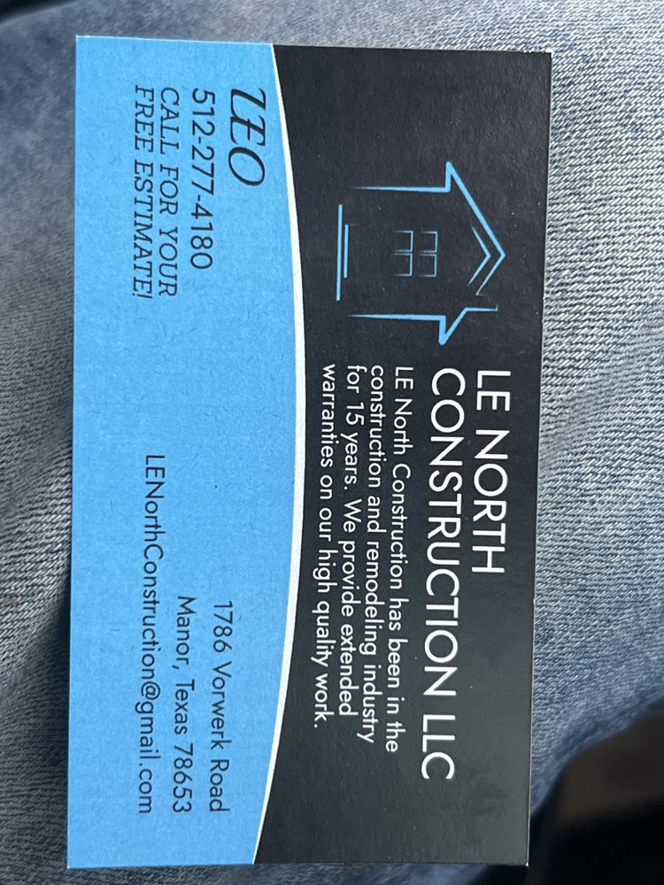 Slide of L E North Construction