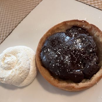 Central Market - Warm Bittersweet Chocolate Tartlet (for two) - New American Near Me - Petaluma, California Central Market - Warm Bittersweet Chocolate Tartlet (for two) - New American Near Me - Petaluma, California