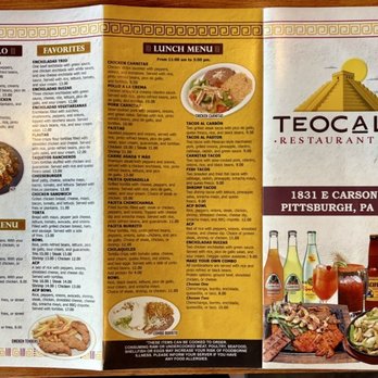 Teocalli - Menu for chicken, kids' foods, lunch, etc. - Seafood Near Me - Pittsburgh, Pennsylvania Teocalli - Menu for chicken, kids' foods, lunch, etc. - Seafood Near Me - Pittsburgh, Pennsylvania