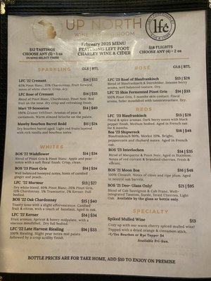 Menu photo 3 Up North Wine Tasting Room Geneva, IL