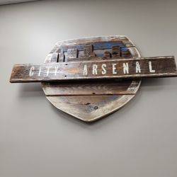 City Arsenal - Awesome wooden plaque!