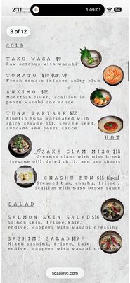 Menu photo 8 Sozai New York, NY Menu photo 8 Sozai New York, NY