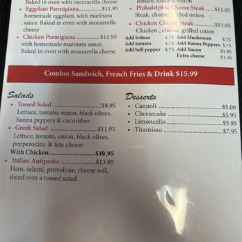 Piccola Italia - Menu - Italian Near Me - Mauldin, South Carolina